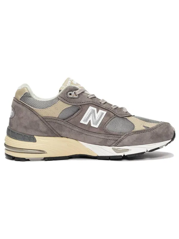 Кроссовки 991 сделано в Англии New Balance — изображение 2 из 4, серый/хаки/белый
