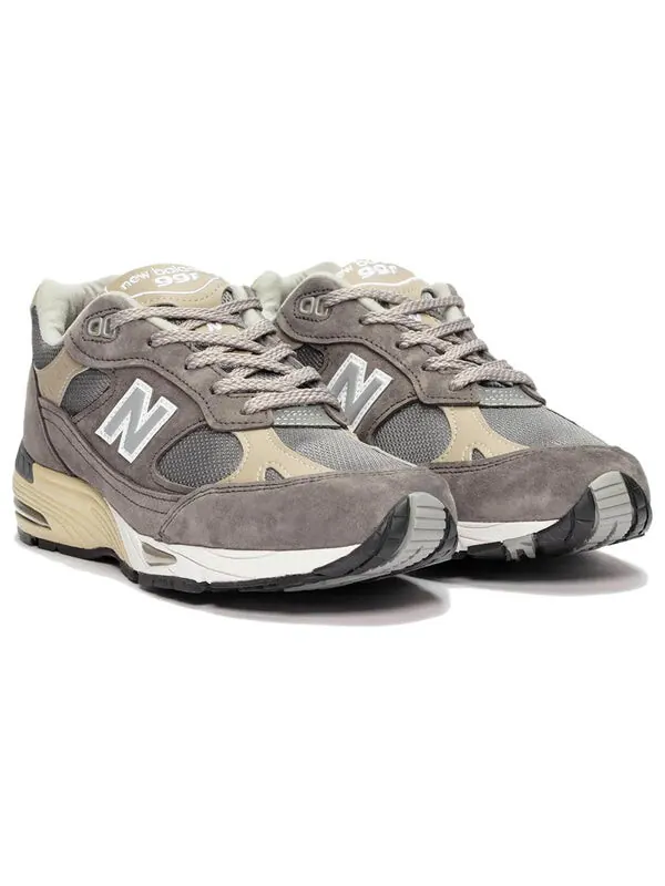 Кроссовки 991 сделано в Англии New Balance — изображение 3 из 4, серый/хаки/белый