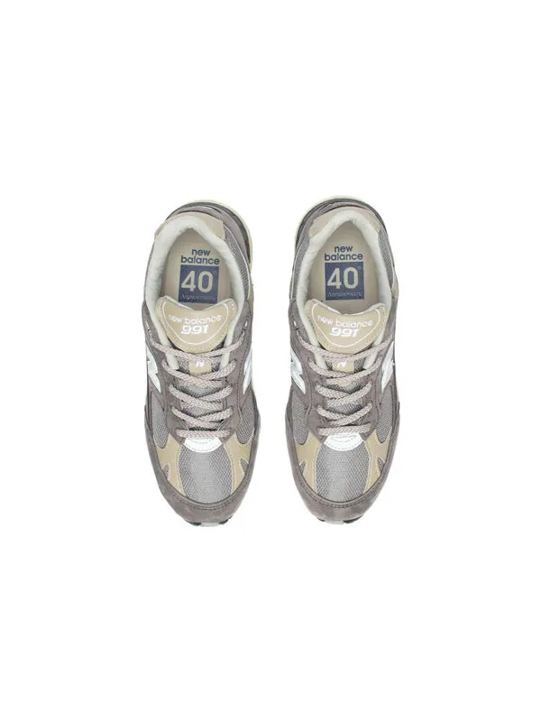 Кроссовки 991 сделано в Англии New Balance — изображение 4 из 4, серый/хаки/белый