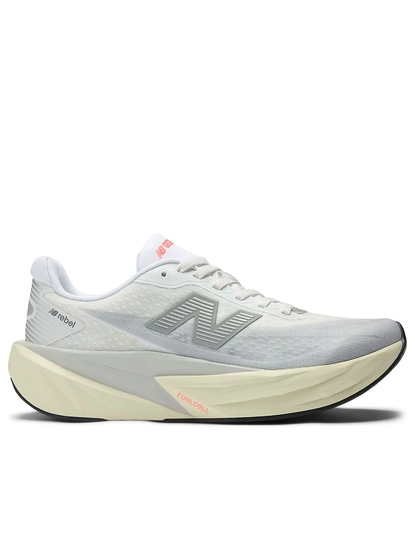 Кроссовки (WMNS) New Balance FuelCell Rebel v5 'Raincloud White Mineral' — изображение 2 из 6, серый