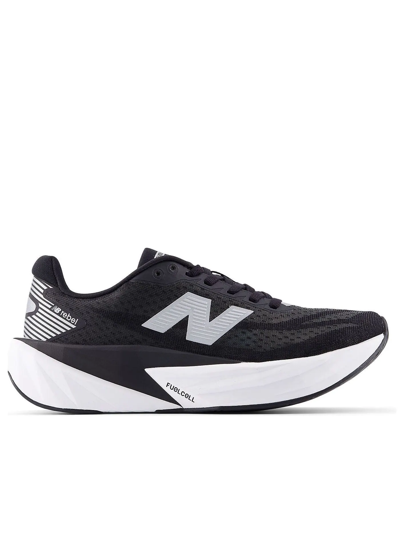 Кроссовки (WMNS) New Balance FuelCell Rebel v5 'Black White Silver' — изображение 2 из 6, черный