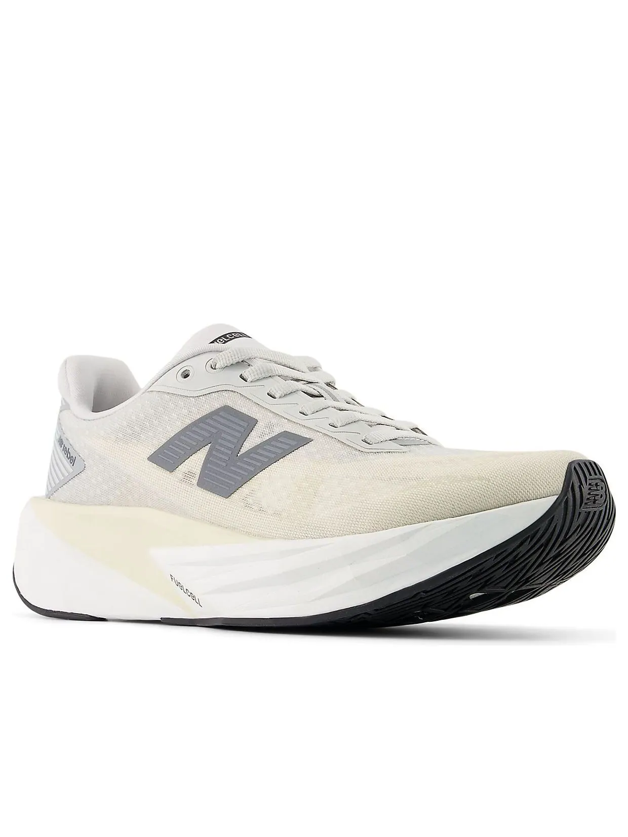 (WMNS) New Balance FuelCell Rebel v5 'Linen Grey Matter' — изображение 4 из 5, серый/белый