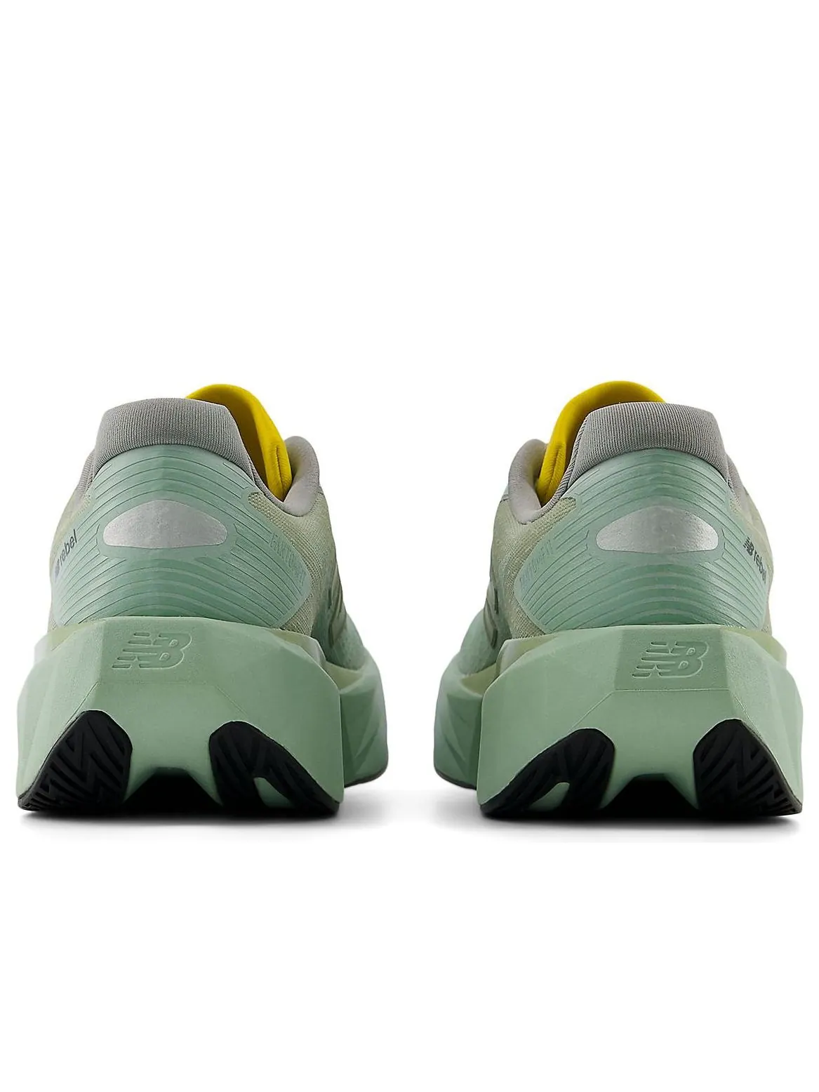 Кроссовки (WMNS) New Balance FuelCell Rebel v5 'Garter Snake Mosaic Green Lemon' — изображение 5 из 6, зеленый