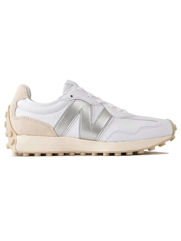 Кроссовки 327 New Balance — изображение 2 из 4, белый/серебристый