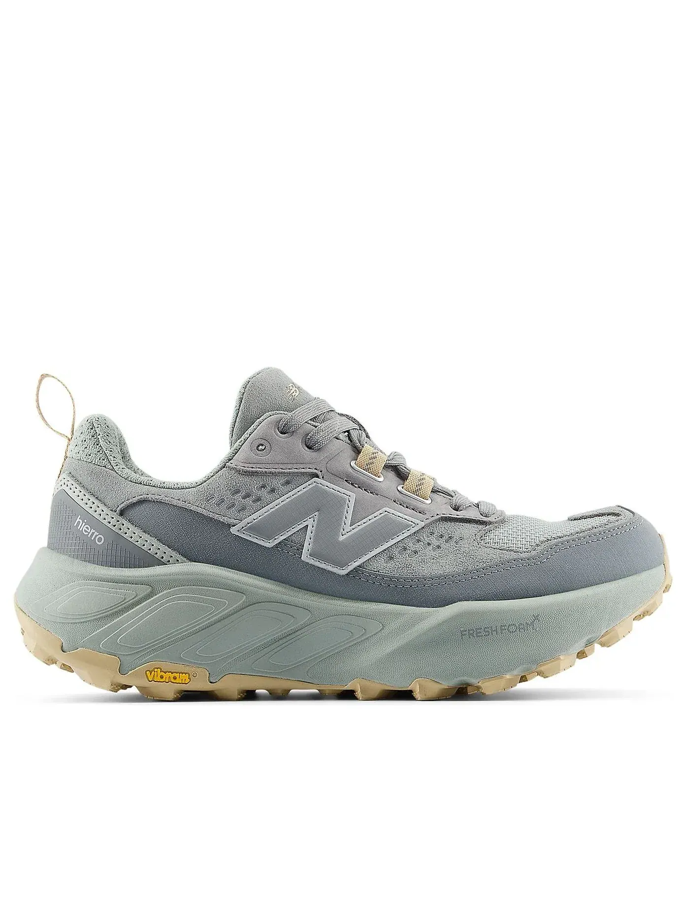 Кроссовки (WMNS) New Balance Fresh Foam X Hierro v8 'Concrete Flat White Deep Olive' — изображение 5 из 5, зеленый