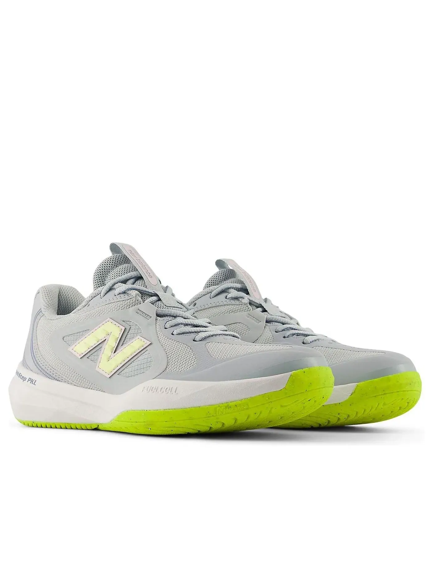 Женские кроссовки с шнуровкой Light Zinc Blue Glint Blue New Balance — изображение 2 из 6, серый