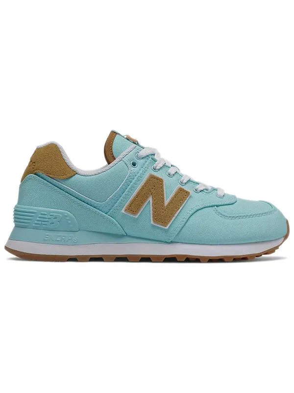 Кроссовки 574 New Balance — изображение 2 из 4, синий/желтый