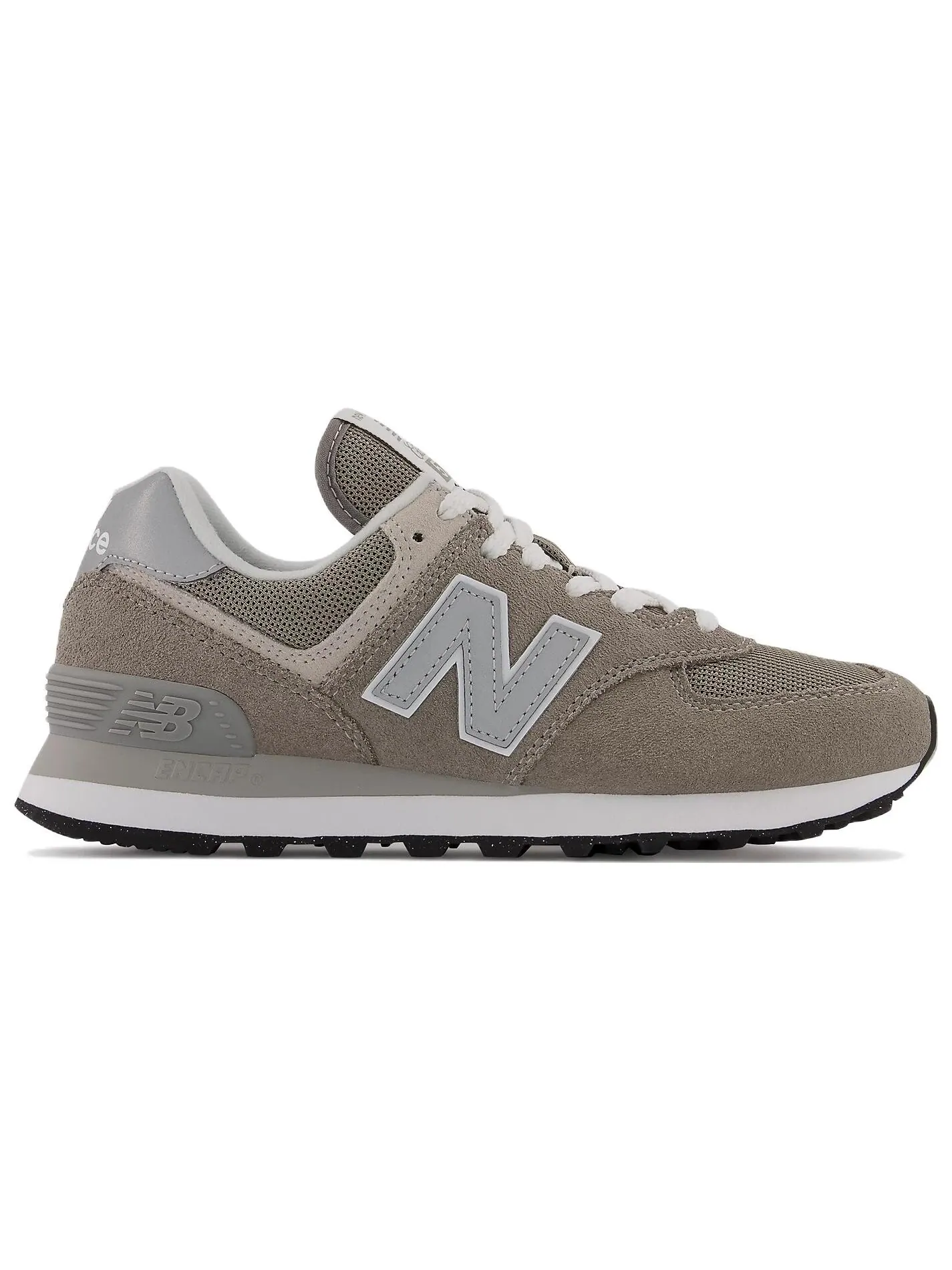 Кроссовки женские New Balance 574 Core — изображение 2 из 7, серый/белый
