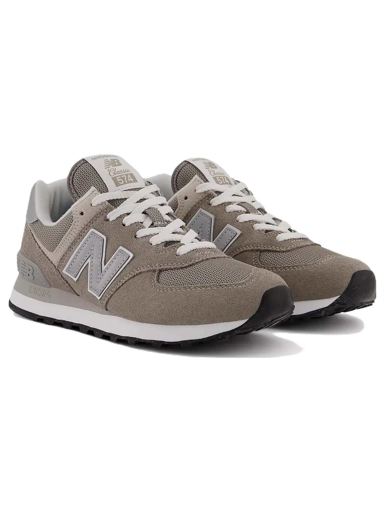 Кроссовки женские New Balance 574 Core — изображение 3 из 7, серый/белый
