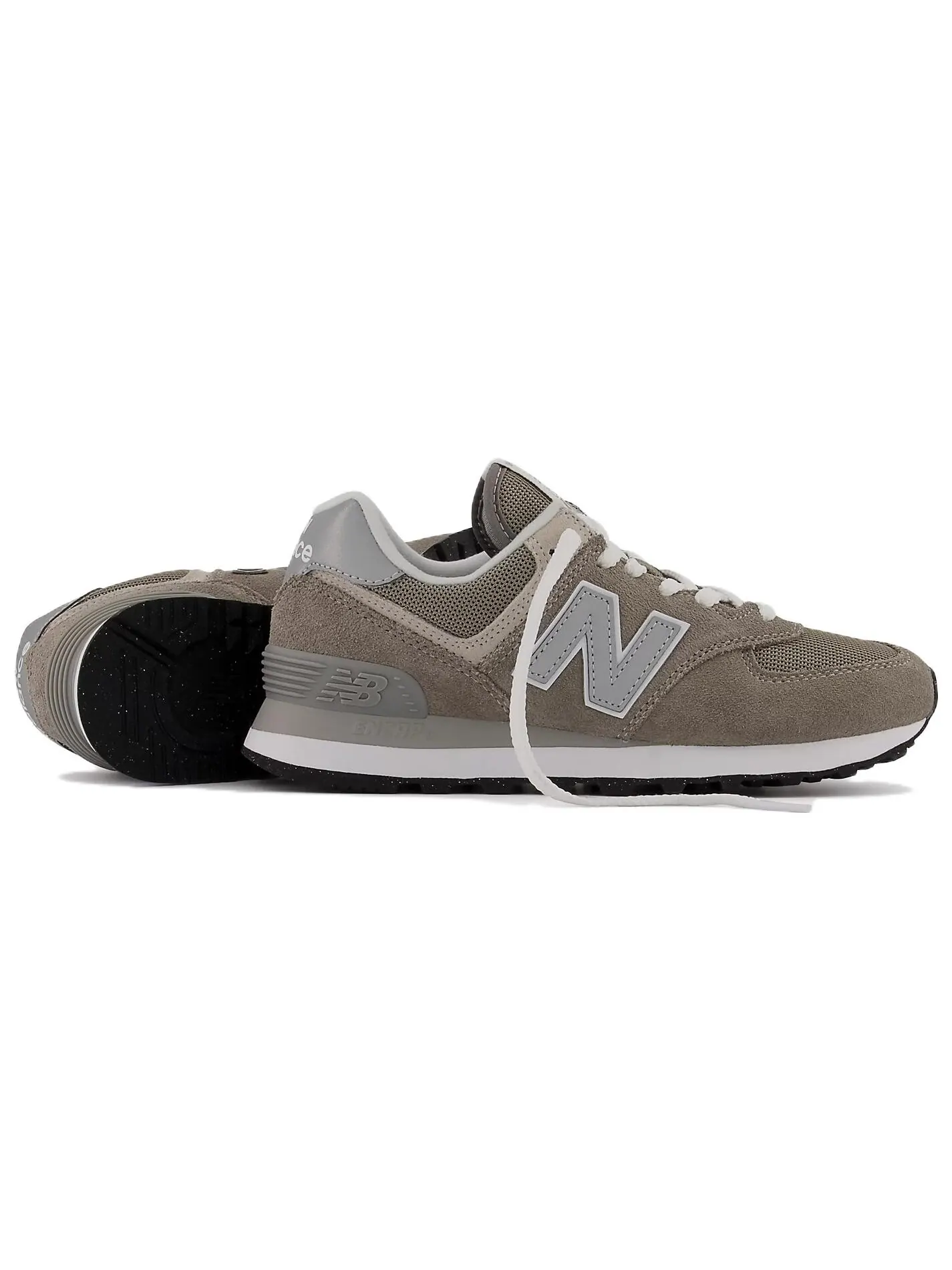 Кроссовки женские New Balance 574 Core — изображение 4 из 7, серый/белый