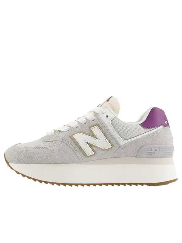 Кроссовки 574 New Balance — изображение 1 из 4, серый/фиолетовый/белый
