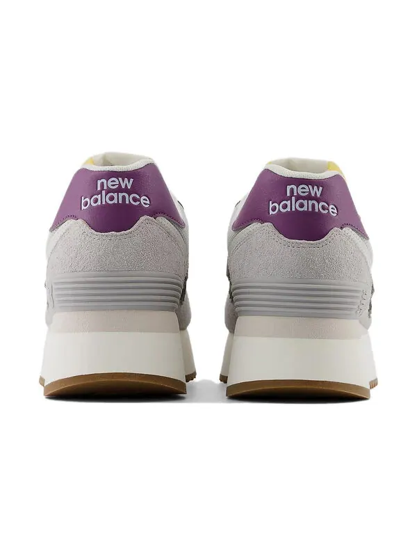 Кроссовки 574 New Balance — изображение 3 из 4, серый/фиолетовый/белый