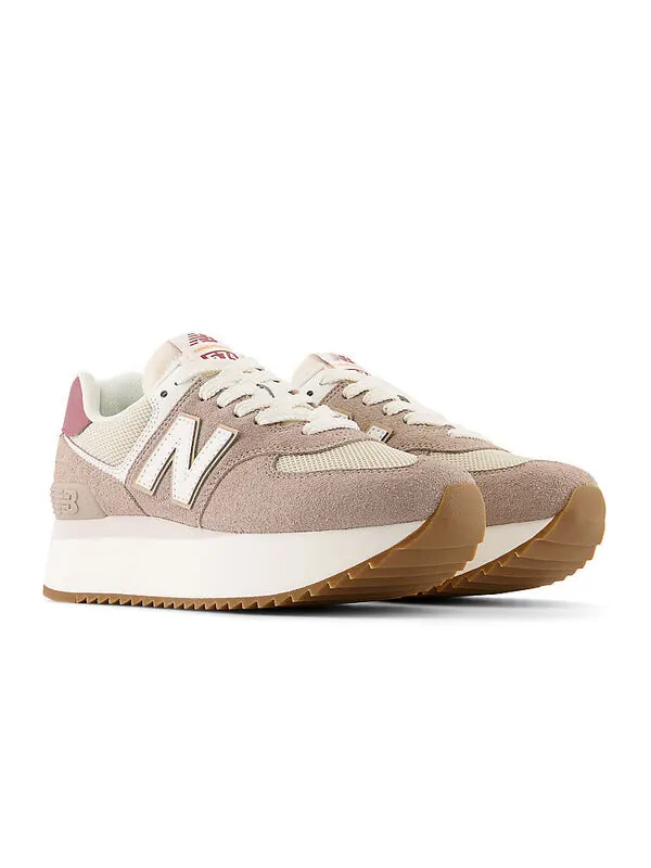 Кроссовки nb 574 'turtledove' New Balance — изображение 2 из 4, бордовый