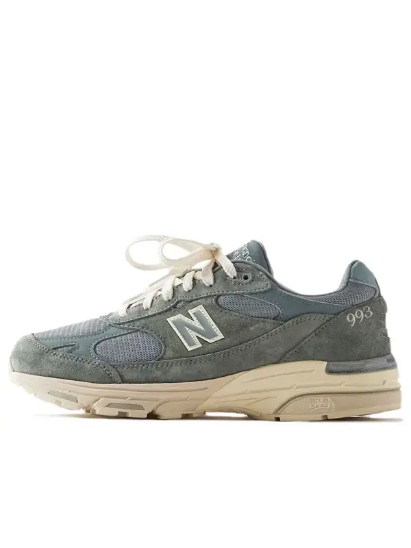 Кроссовки x kith 993 сделано в сша New Balance — изображение 1 из 4, серый/зеленый