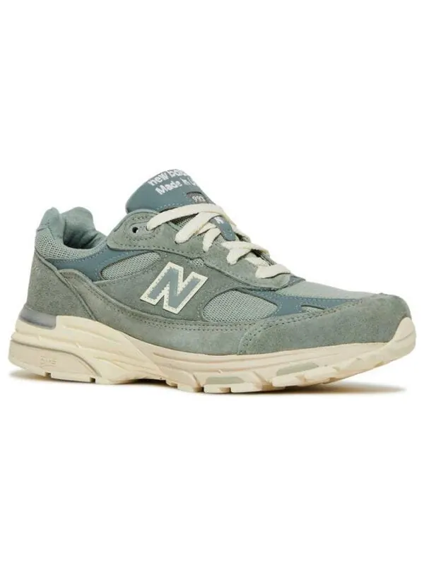 Кроссовки x kith 993 сделано в сша New Balance — изображение 2 из 4, серый/зеленый