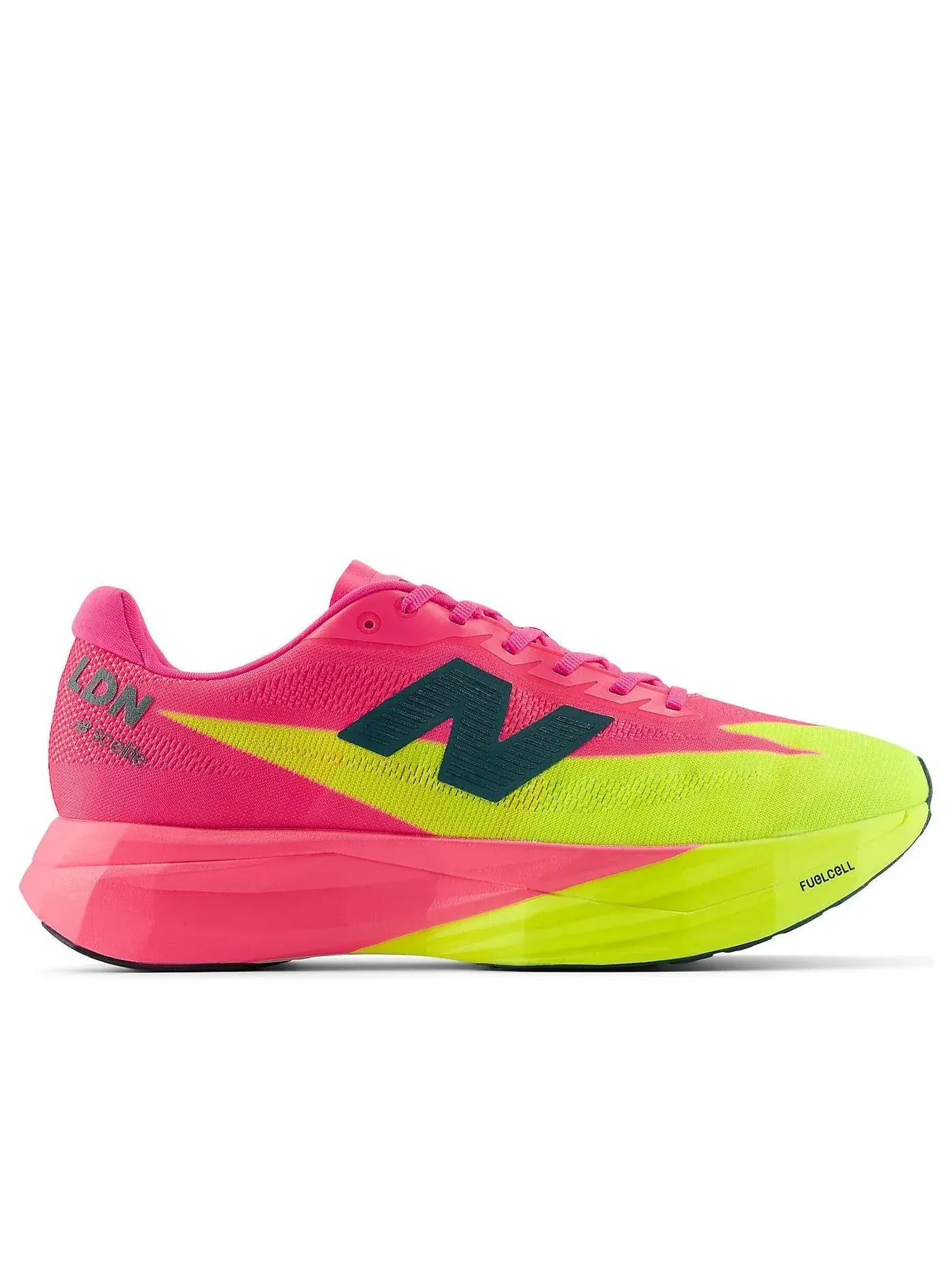 Кроссовки (WMNS) New Balance FuelCell SuperComp Elitev5 'Pink Fiery Alkaline Green' — изображение 2 из 6, розовый