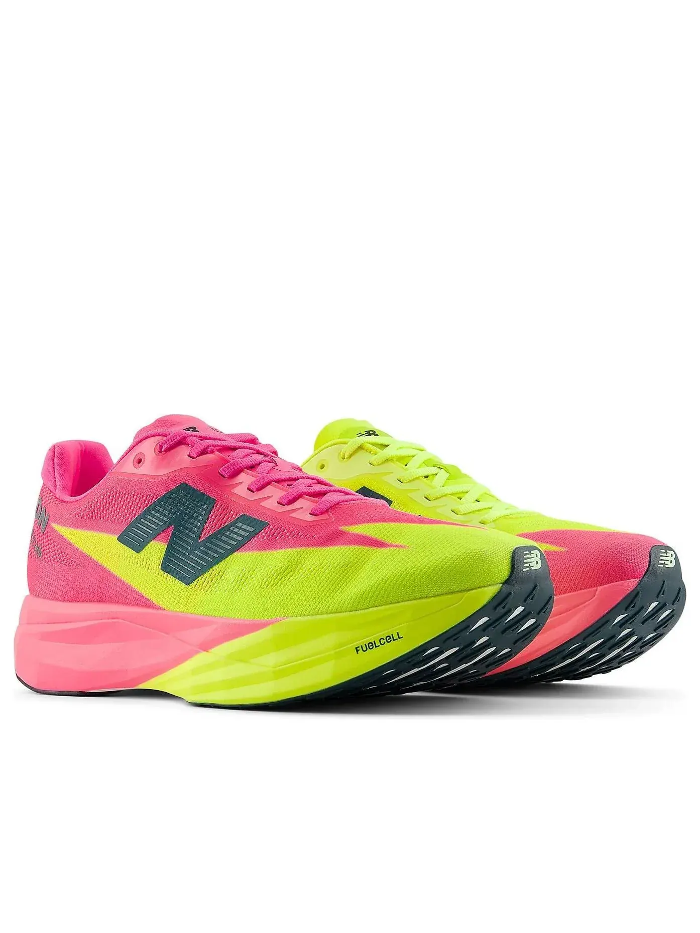 Кроссовки (WMNS) New Balance FuelCell SuperComp Elitev5 'Pink Fiery Alkaline Green' — изображение 4 из 6, розовый