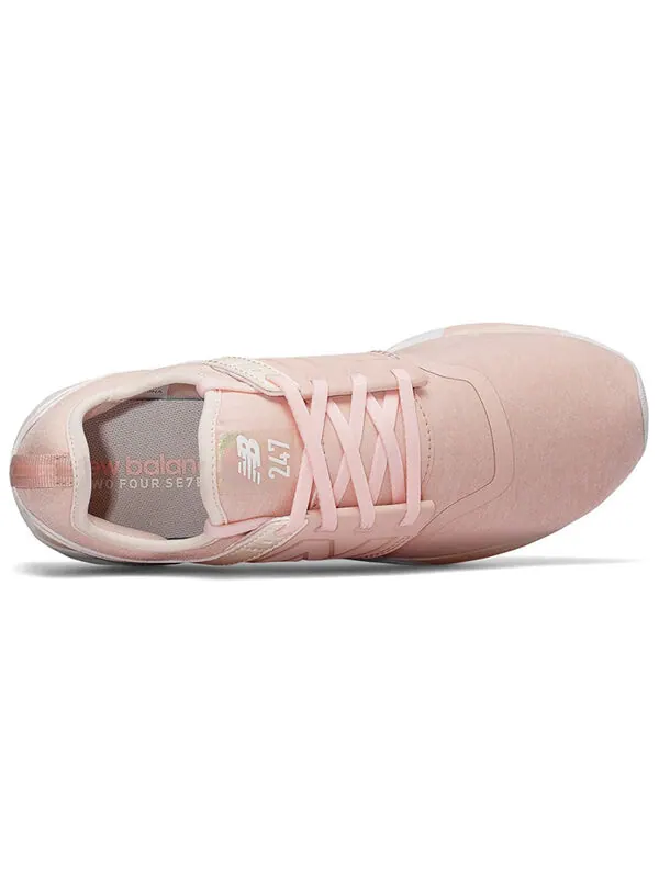 Кроссовки нубук 247 розовые New Balance — изображение 3 из 4, розовый