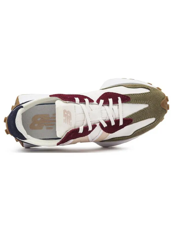 Кроссовки 327 New Balance — изображение 3 из 4, белый/зеленый/красный