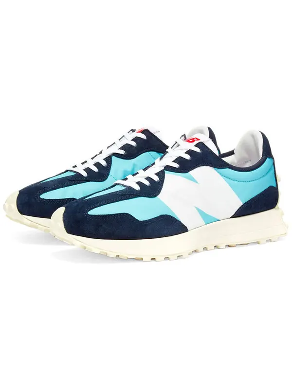 Кроссовки 327 New Balance — изображение 2 из 4, черный/синий