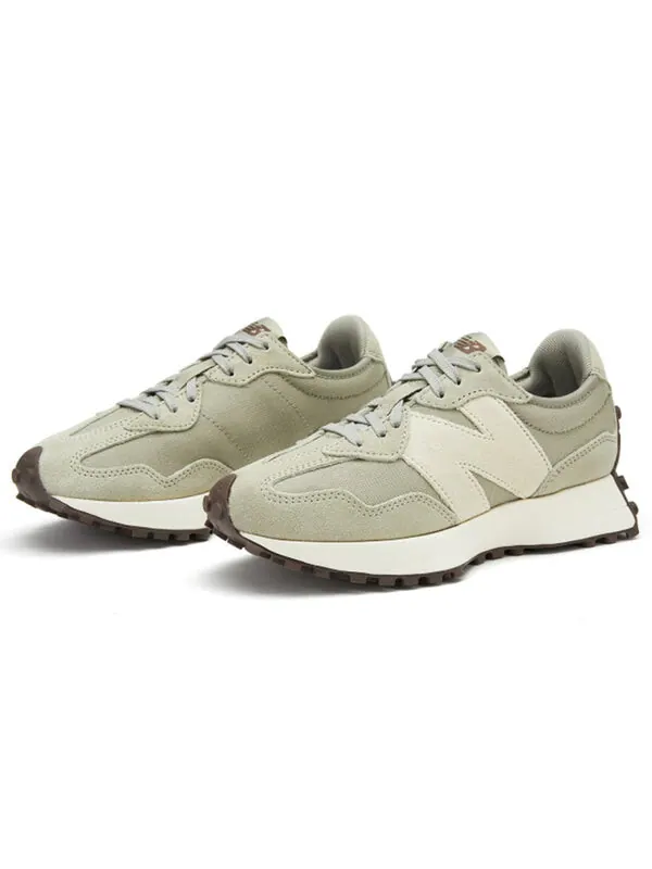 Кроссовки 327 New Balance — изображение 2 из 4, светлый зеленый/белый