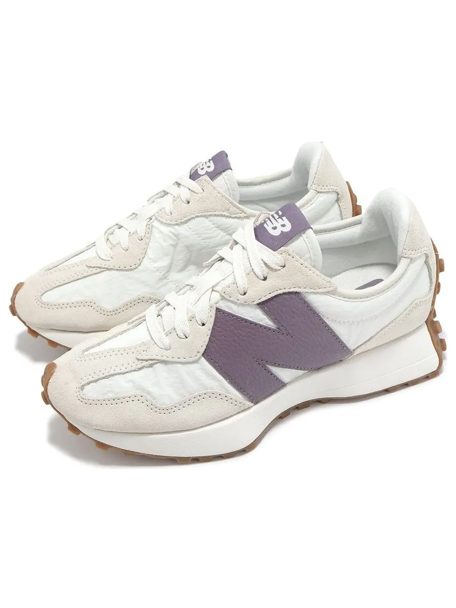 Кроссовки (WMNS) New Balance 327 'Linen Sea Salt Dark Ice Wine' — изображение 3 из 5, бежевый