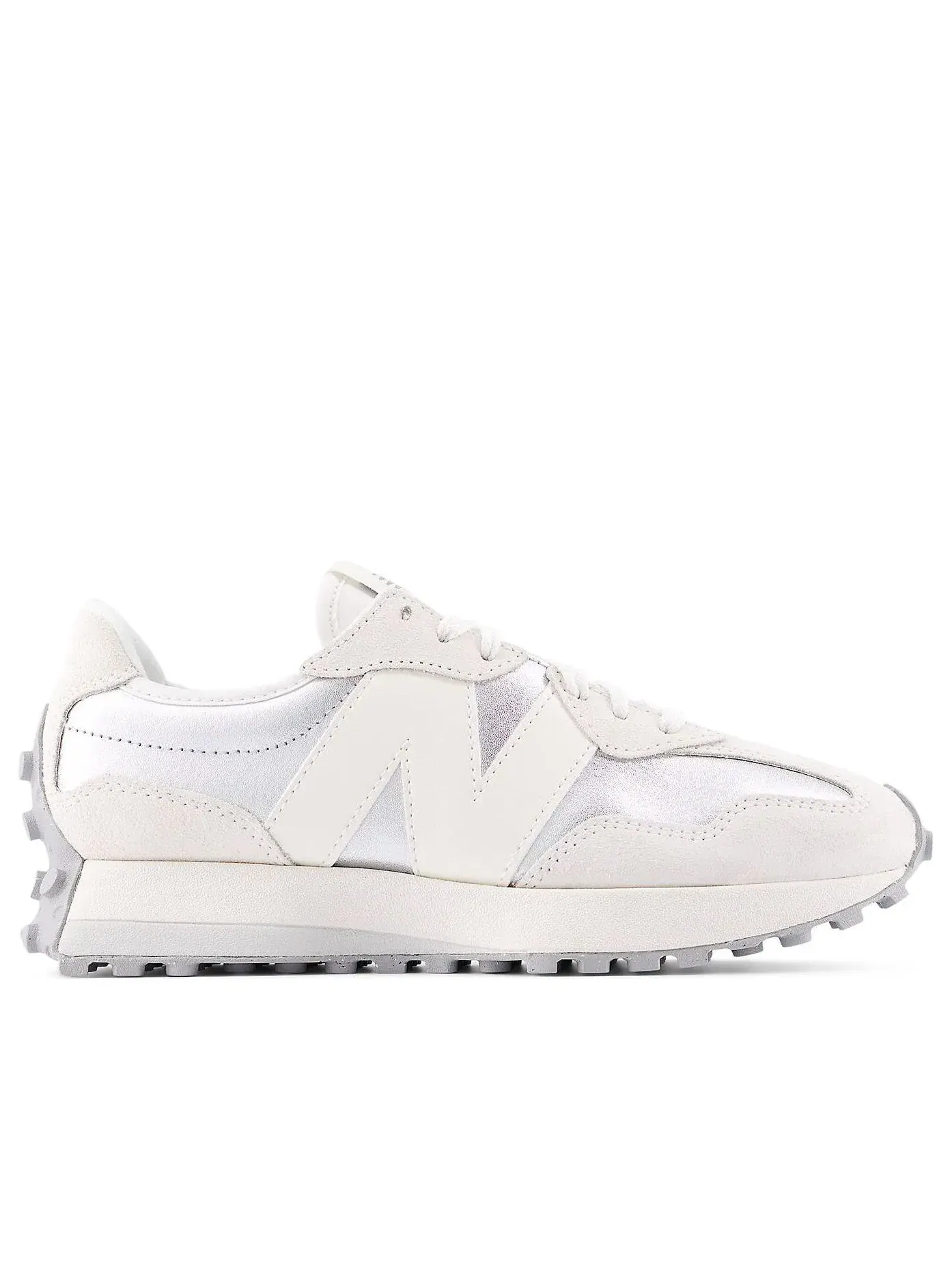 Кроссовки New Balance 327 'Metallic Silver Sea Salt' WS327GLA — изображение 2 из 5, серебряный