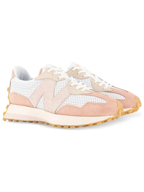Кроссовки 327 New Balance — изображение 3 из 4, розовый/белый