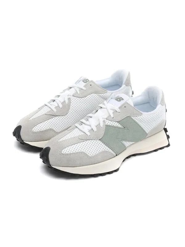 Кроссовки 327 New Balance — изображение 2 из 4, светлый серый/белый