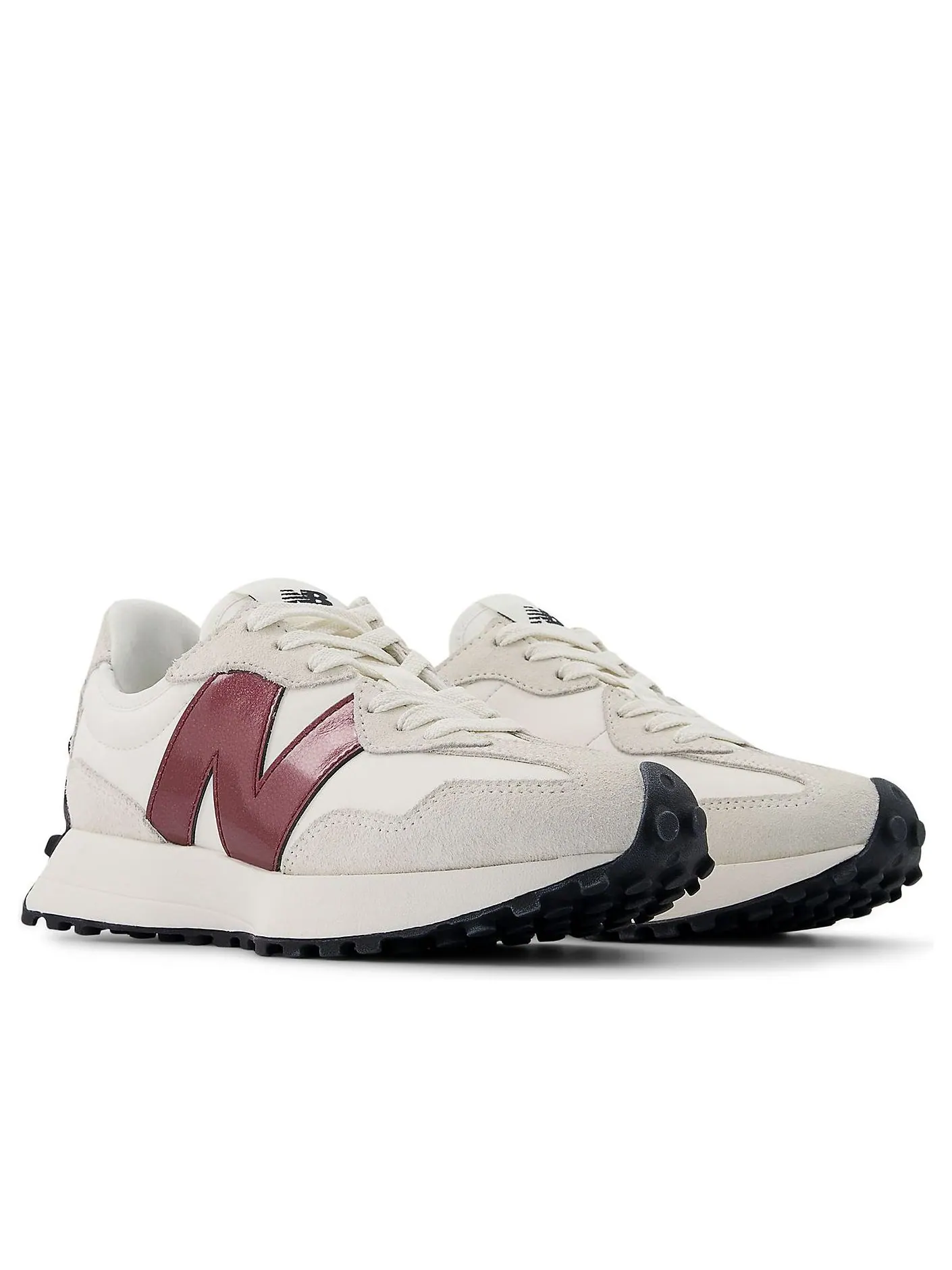 (WMNS) New Balance 327 'Sea salt Dark Red' — изображение 2 из 6, темный красный