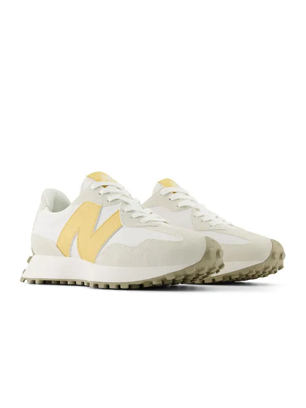 Кроссовки 327 New Balance — изображение 2 из 4, белый/кремовый/желтый