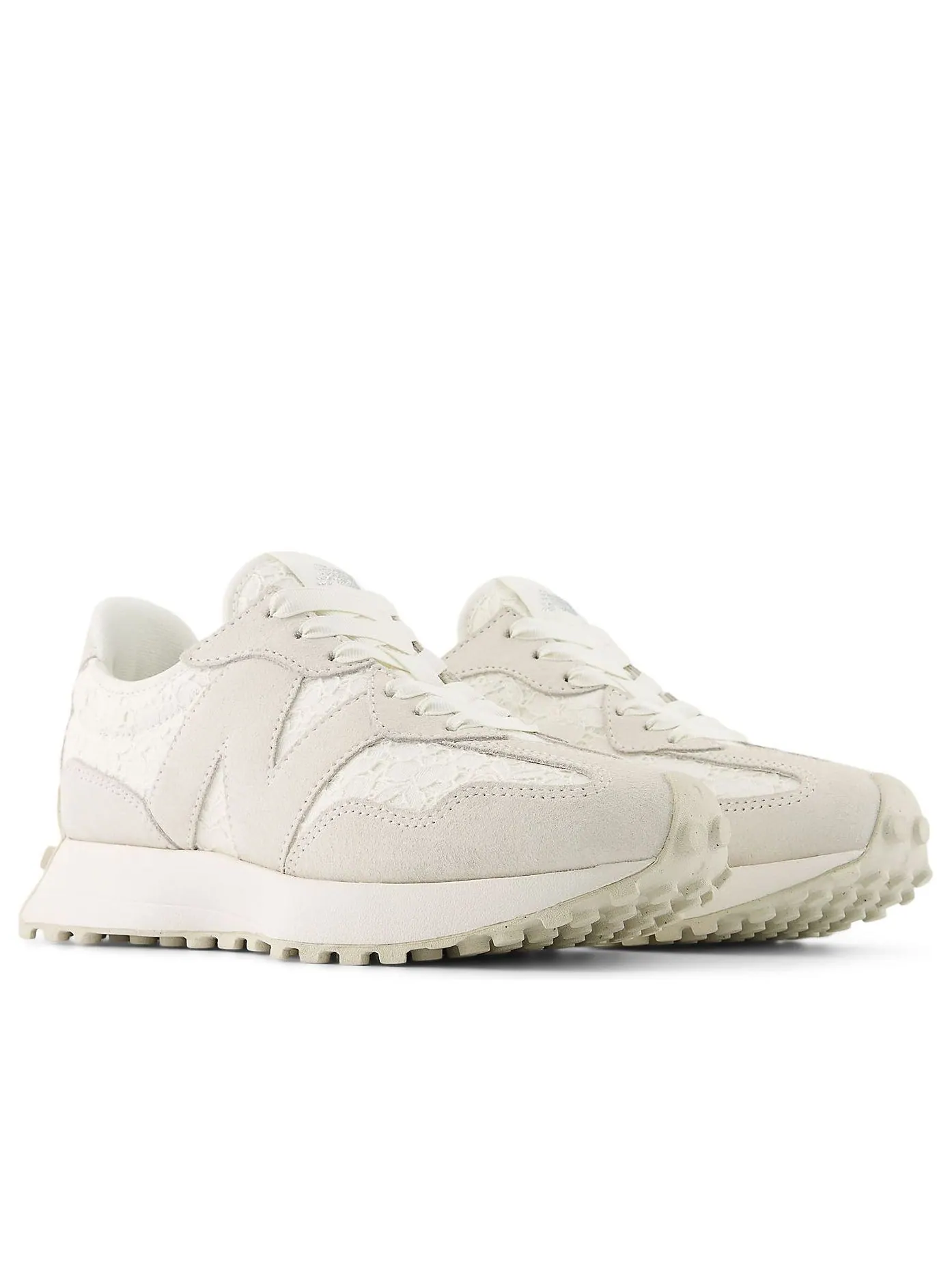 Кроссовки (WMNS) New Balance 327 'Lace Pack Sea Salt' — изображение 4 из 6, белый