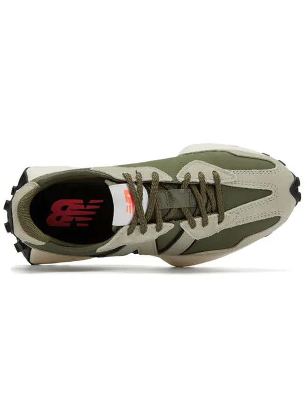 Кроссовки 327 New Balance — изображение 3 из 4, серый/зеленый