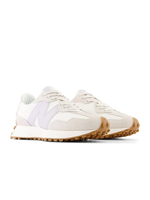 Кроссовки 327 New Balance — изображение 4 из 4, белый//коричневый