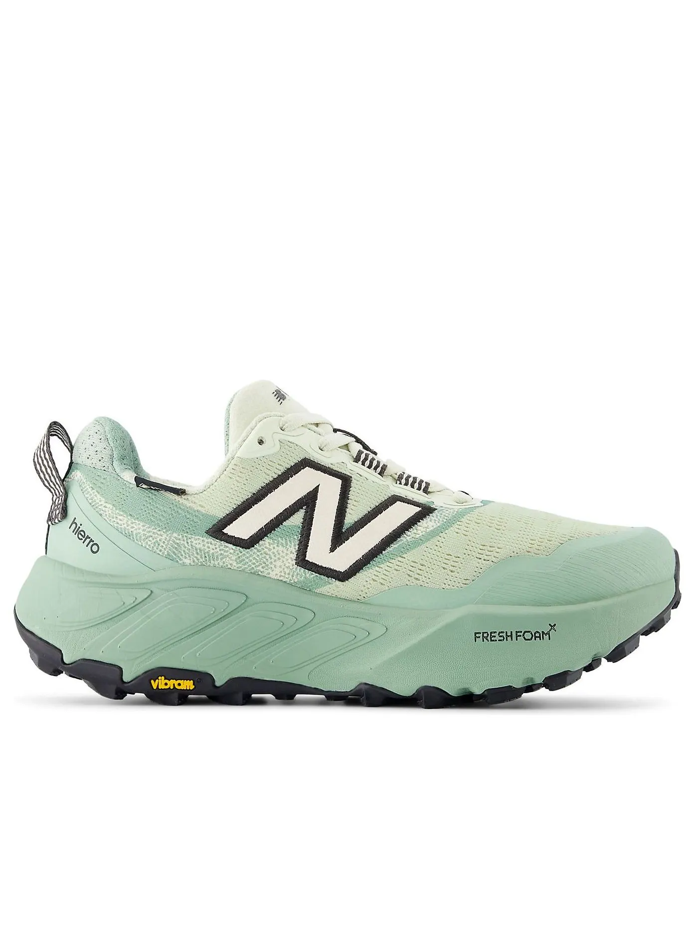 Кроссовки (WMNS) New Balance Fresh Foam X Hierro v9 GORE-TEX 'Mineral Permafrost Mosaic Green' — изображение 2 из 6, зеленый