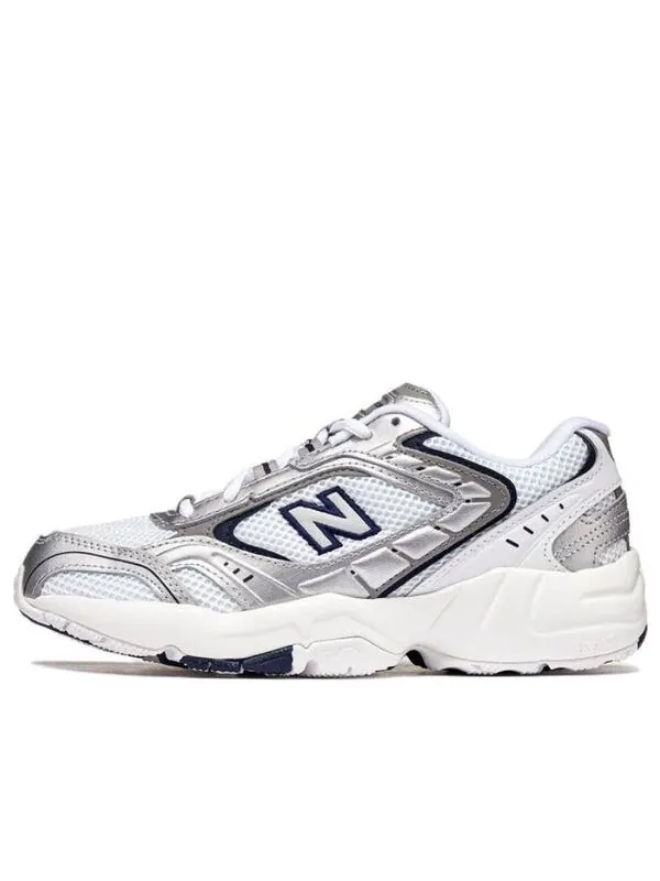 Кроссовки (WMNS) New Balance NB 452 Sneakers 'White Silver Black' — изображение 1 из 4, белый/серебристый/черный