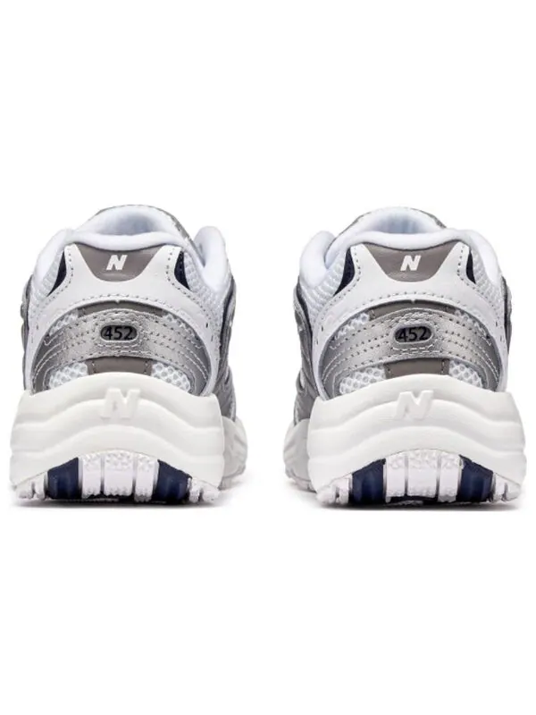 Кроссовки (WMNS) New Balance NB 452 Sneakers 'White Silver Black' — изображение 4 из 4, белый/серебристый/черный
