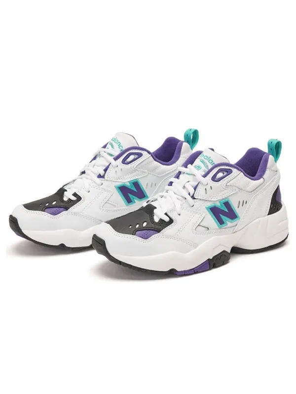 Кроссовки 608 New Balance — изображение 2 из 4, белый/фиолетовый
