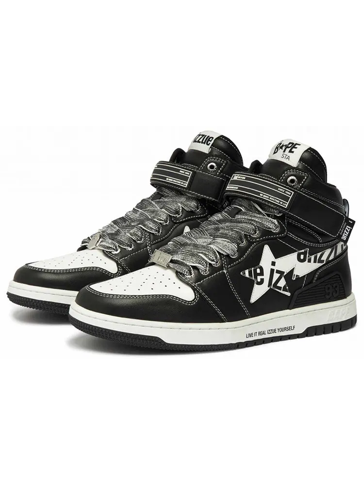Кроссовки A BATHING APE Bape Sta Mid x IZZUE — изображение 2 из 3, черный / белый