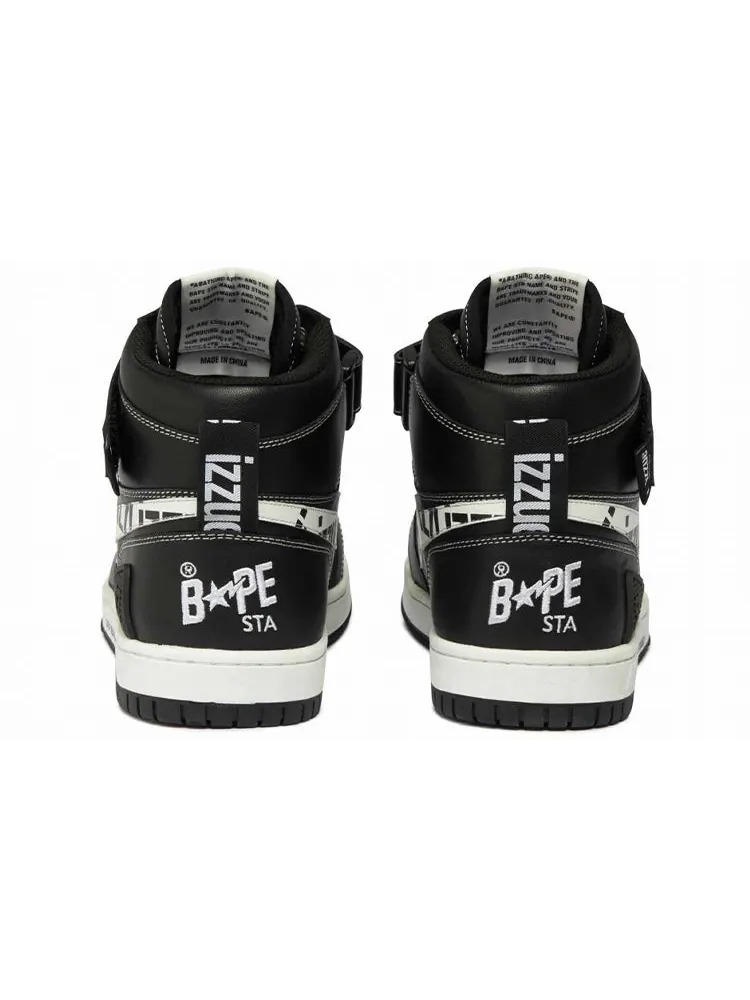 Кроссовки A BATHING APE Bape Sta Mid x IZZUE — изображение 3 из 3, черный / белый