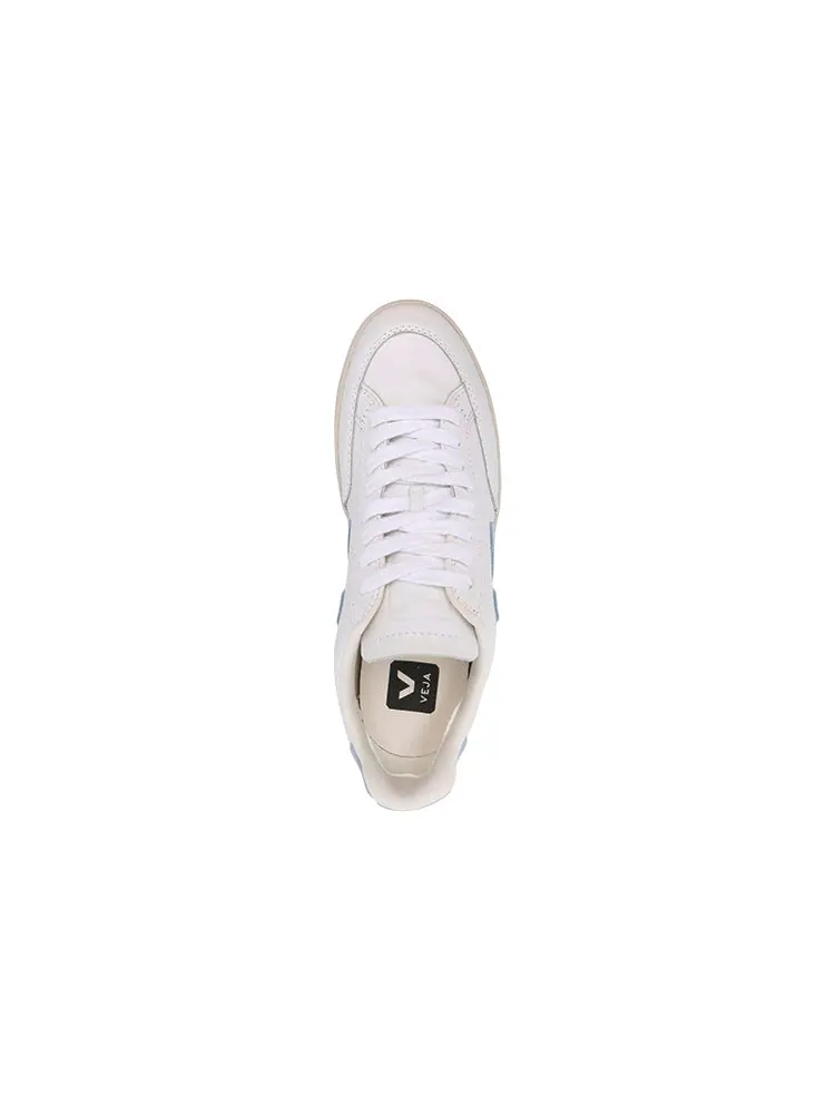 Veja V-12 Leather 'Extra White Steel' — изображение 4 из 4, белый/синий