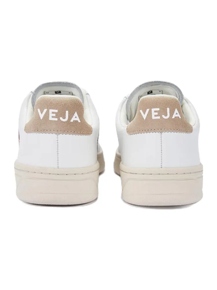 Кроссовки Veja V-12 Leather 'Extra White Dune' — изображение 4 из 5, белый