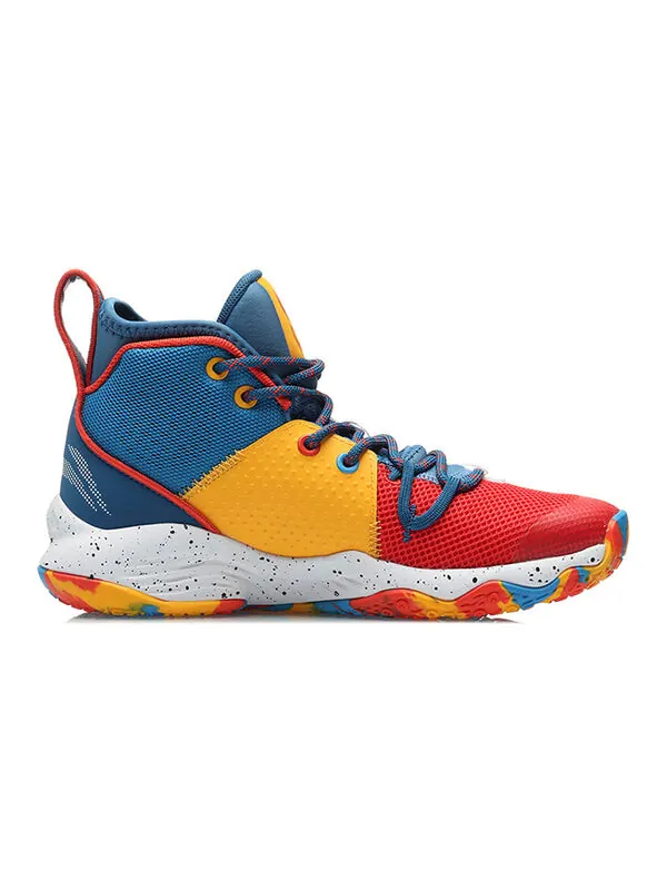 Кроссовки sonic 8 высокие Li-Ning — изображение 2 из 4, синий/красный/желтый