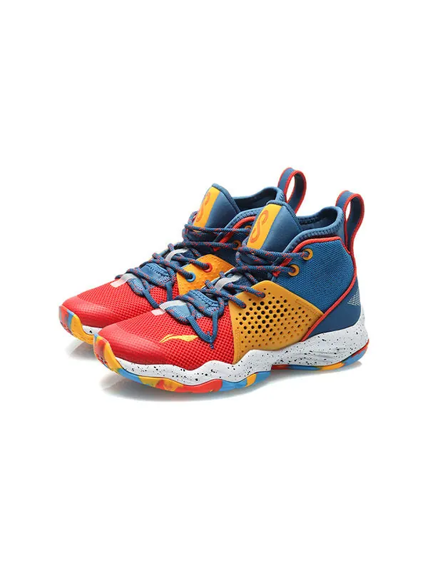 Кроссовки sonic 8 высокие Li-Ning — изображение 3 из 4, синий/красный/желтый