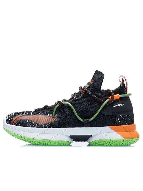Кроссовки speed 6 премиум Li-Ning — изображение 1 из 4, черный/оранжевый/зеленый