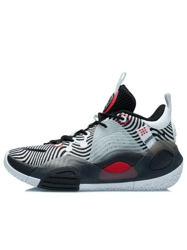 Кроссовки wade all city 9 v1.5 mid Li-Ning — изображение 1 из 4, белый/черный/красный