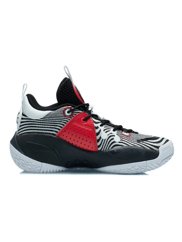 Кроссовки wade all city 9 v1.5 mid Li-Ning — изображение 2 из 4, белый/черный/красный