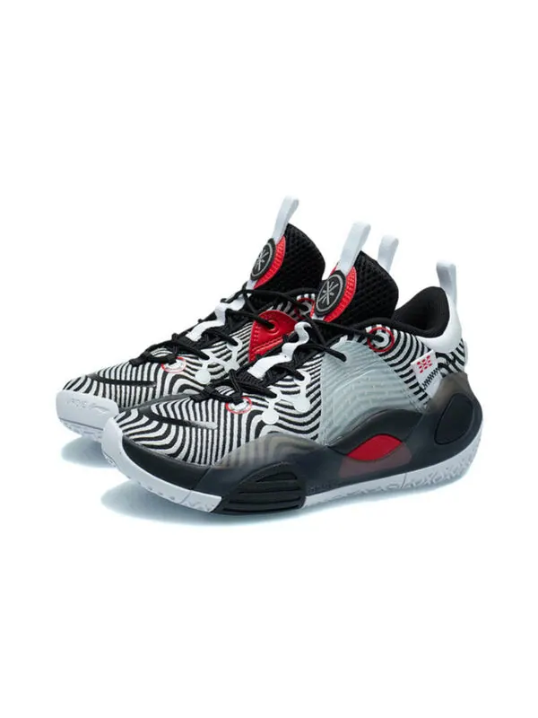 Кроссовки wade all city 9 v1.5 mid Li-Ning — изображение 3 из 4, белый/черный/красный