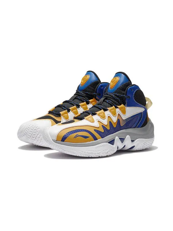 Кроссовки team 2.0 mid Li-Ning — изображение 3 из 4, синий/желтый