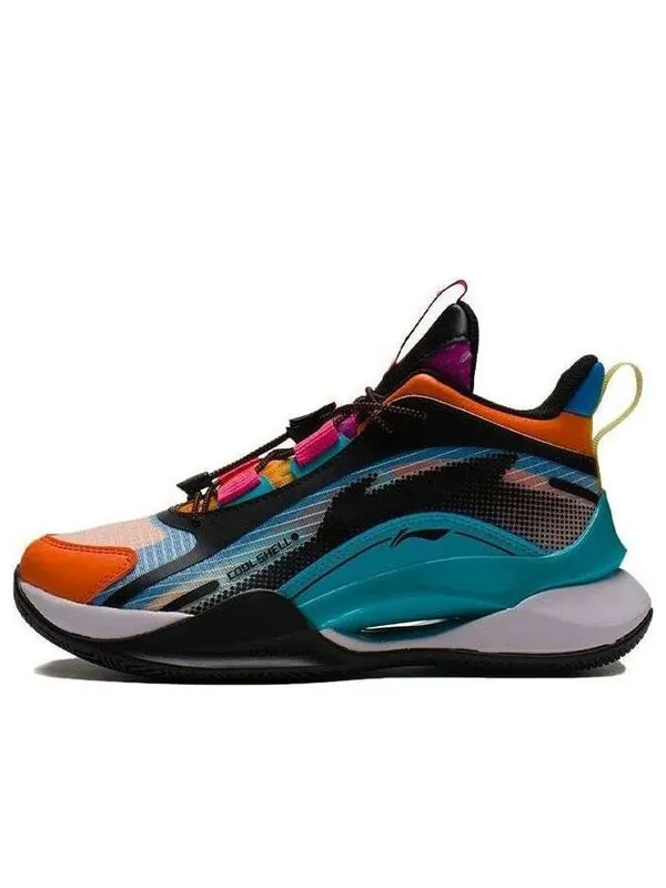 Кроссовки пионерская команда 2.0 Li-Ning — изображение 1 из 4, черный/синий/оранжевый